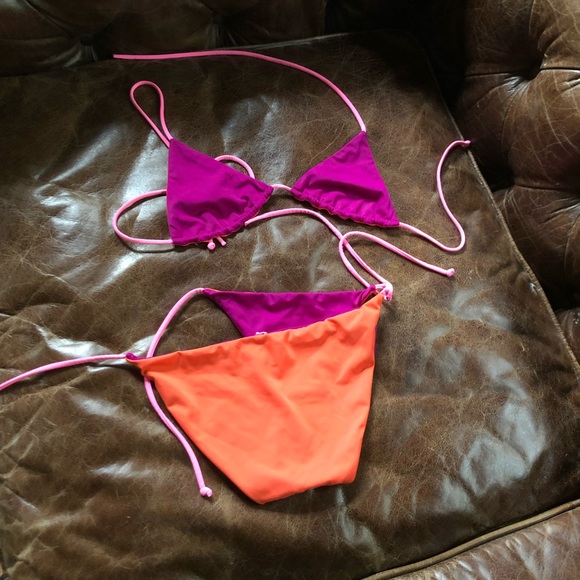 VS bikini set triangle strings reversible medium - Picture 3 of 6